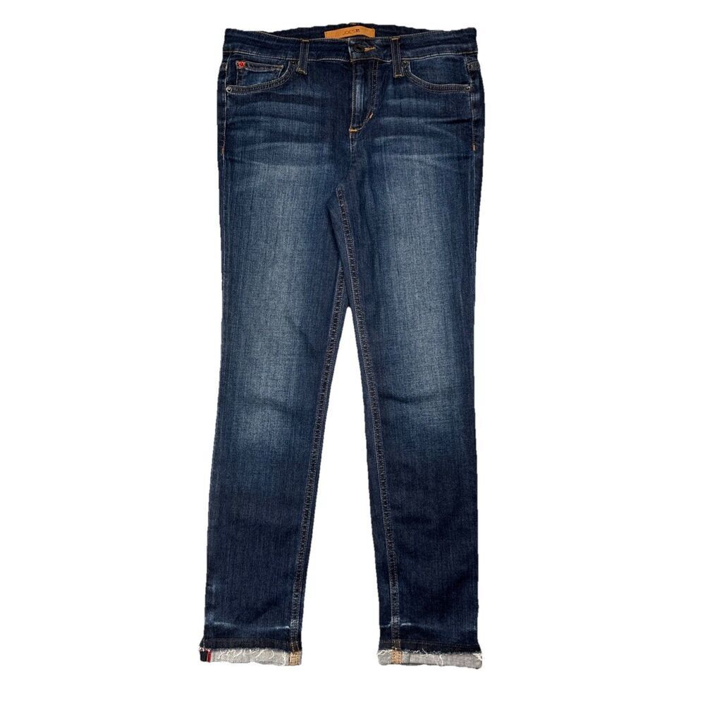Joe's Jeans Markie Crop Japanese Denim 28 (28x25.5) Sophia Blue Stretch Womens